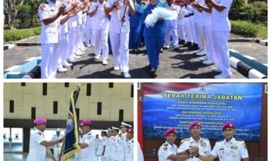 Upacara Sertijab Puslatmar Kodiklatal: Kolonel Nioko Gantikan Kolonel Yudi