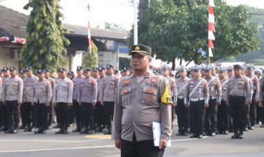 Polres Cilegon Gelar Apel, Wakapolres Tekankan Kultur Responsif dan Peduli