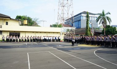 Apel Jam Pimpinan, Wakapolres Cilegon Perintahkan Personel Siaga 24 Jam