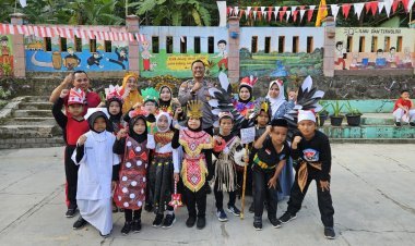 Perlombaan HUT RI di Cilegon Meriah, Bhabinkamtibmas Pastikan Aman