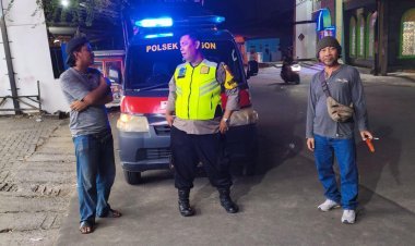 Cegah Kejahatan Jalanan, Polsek Cilegon Rutin Laksanakan Patroli Blue Light