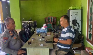 Ngopi Penuh Kehangatan, Polsek Pulomerak Ajak Warga Rawaarum Aktif Jaga Lingkungan