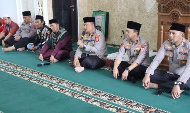 Doa Bersama Polres Cilegon dan Driver Ojol Berlangsung Khidmat