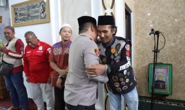 Polres Cilegon Jadikan Doa Bersama sebagai Ajang Silaturahmi dengan Ojol