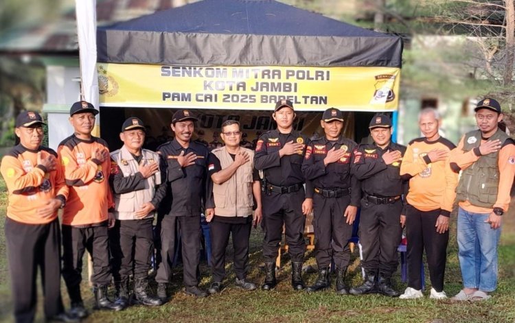 Kunjungan Ketua Senkom Jambi ke Pos Pam CAI, Bukti Komitmen terhadap Keamanan Kegiatan Masyarakat