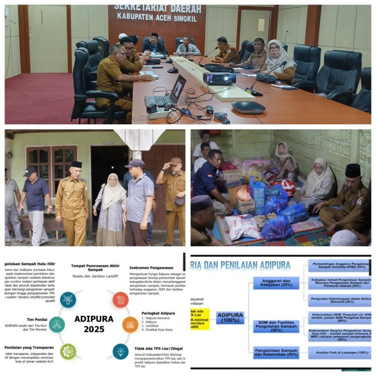 Bupati Aceh Singkil Pimpin Rapat Zoom dengan KLHK Bahas Mekanisme Menuju Kabupaten Adipura 2025