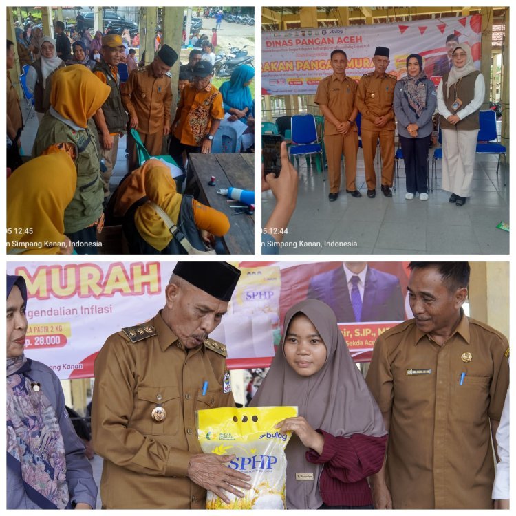 Tekan Inflasi, Pemkab Aceh Singkil Gelar Pasar Murah di Simpang Kanan