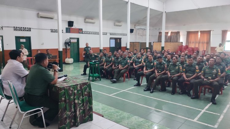 Cegah Penyakit Mematikan, Anggota Kodim Wonogiri Terima Penyuluhan Kesehatan
