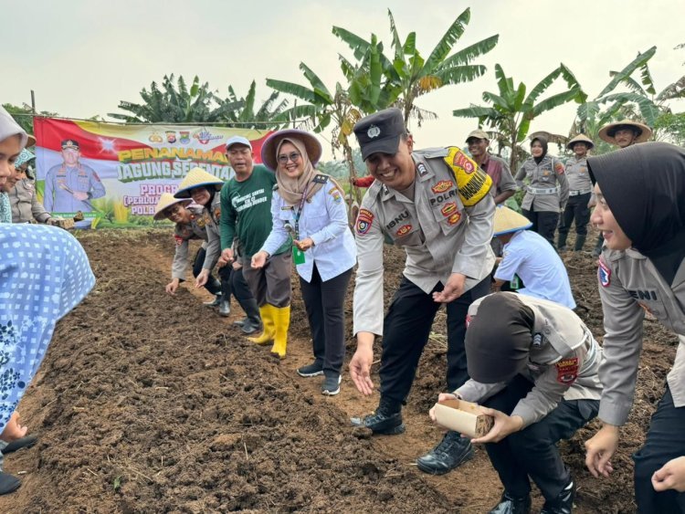 Dukung Ketahanan Pangan Nasional, Polresta Tangerang Terapkan Commander Wish di Cikupa