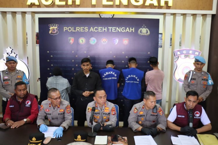 Polres Aceh Tengah Gelar Press Release 29 Kasus Unggulan, Ungkap Tipikor, Curanmor, Jarimah Seksual, Narkotika dan Operasi Patuh Seulawah 2025