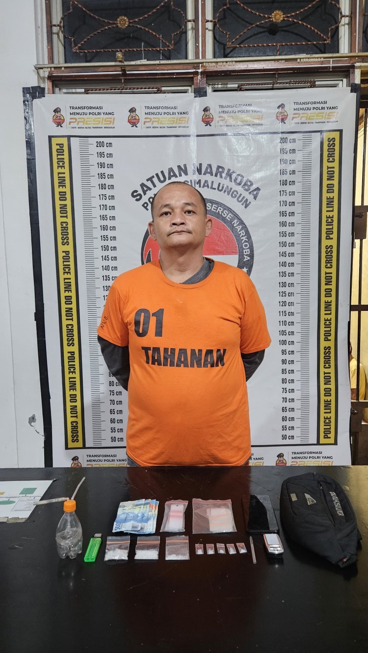 Sat Narkoba Polres Simalungun Bongkar Jaringan Narkoba, Amankan Sabu 11,57 Gram dan 11 Barang Bukti