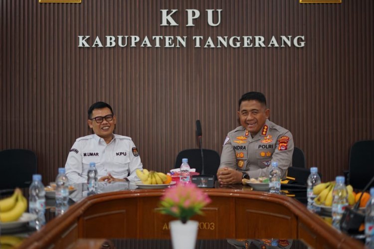 Kapolresta Tangerang Sambangi KPU dan Bawaslu, Perkuat Sinergisitas Pemilu