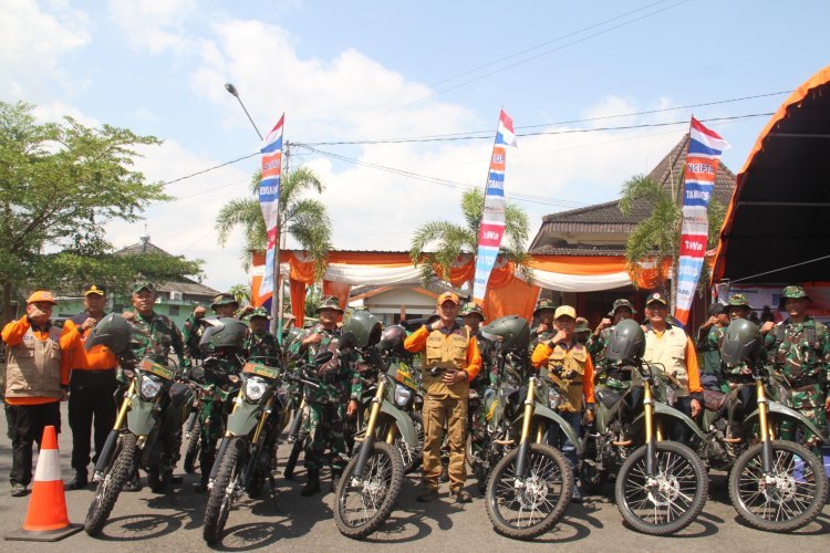 Pemkab dan Kodim 0728/Wonogiri Perkuat Sinergi Lewat Apel Penanggulangan Bencana 2025