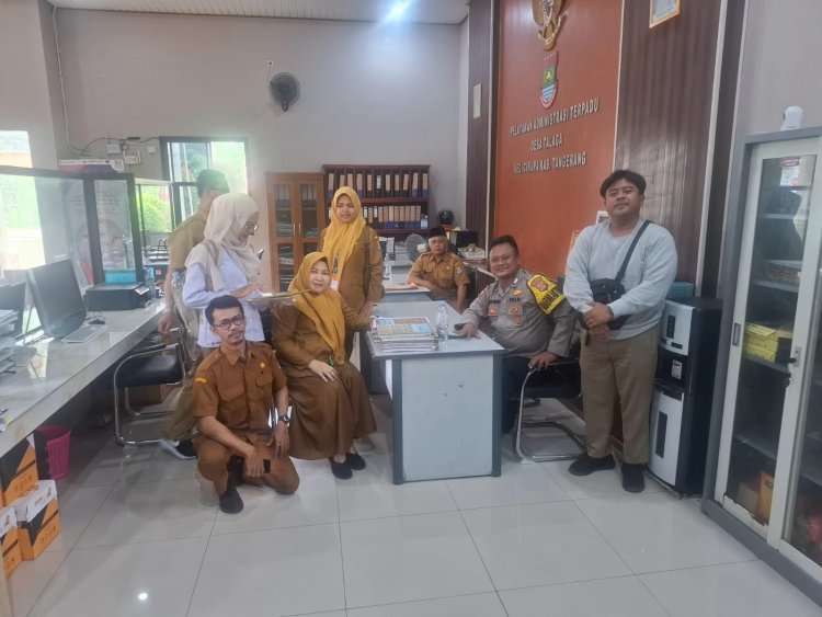 Bhabinkamtibmas Desa Talaga Sambang Warga, Ajak Manfaatkan Layanan 110