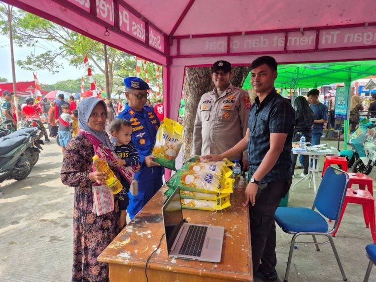 POLSEK KRONJO GELAR GERAKAN PANGAN MURAH, MASYARAKAT MEKAR BARU ANTUSIAS