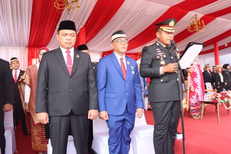 Kapolresta Tangerang Bacakan Teks Pembukaan UUD 1945 di Upacara HUT RI ke-80