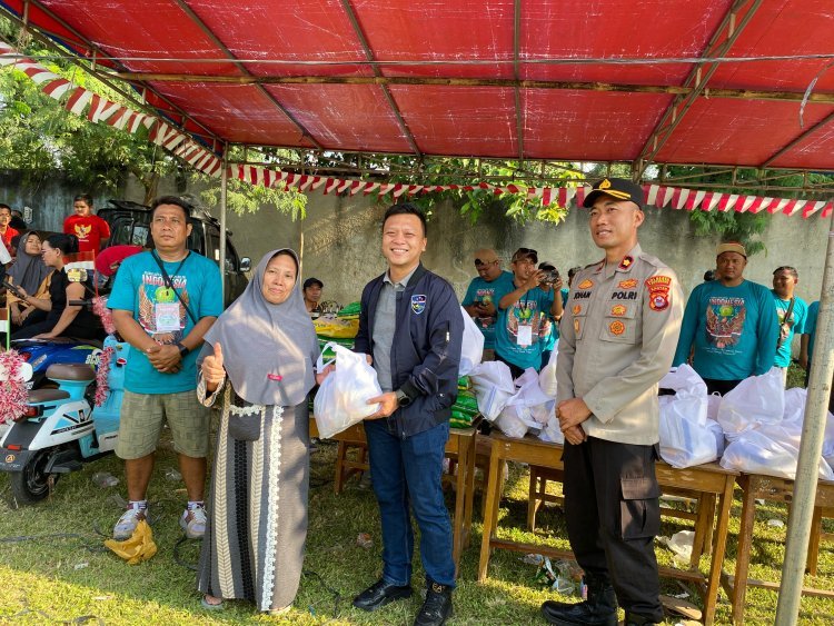 Kasat Reskrim Polresta Tangerang Hadiri Pembagian Bansos HUT RI ke-80 di Cikupa