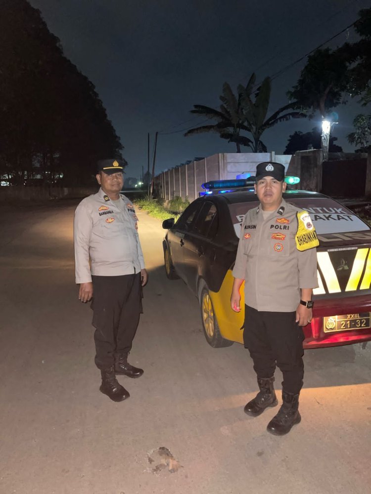 Antispasi Kejahatan Jalanan di Malam hari, Personil Polsek Balaraja Polresta Tangerang Laksanakan Rutinitas Patroli Preventif