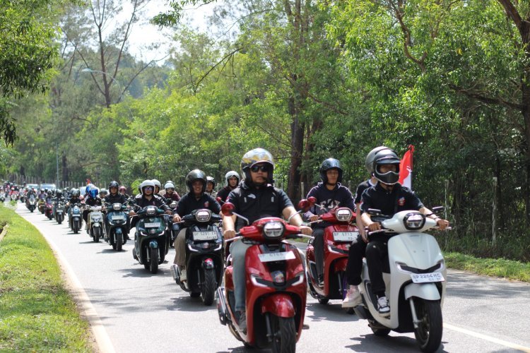 Konvoi Merdeka, Bikers Honda Batam Rayakan HUT RI ke-80 dengan Semangat Nasionalisme