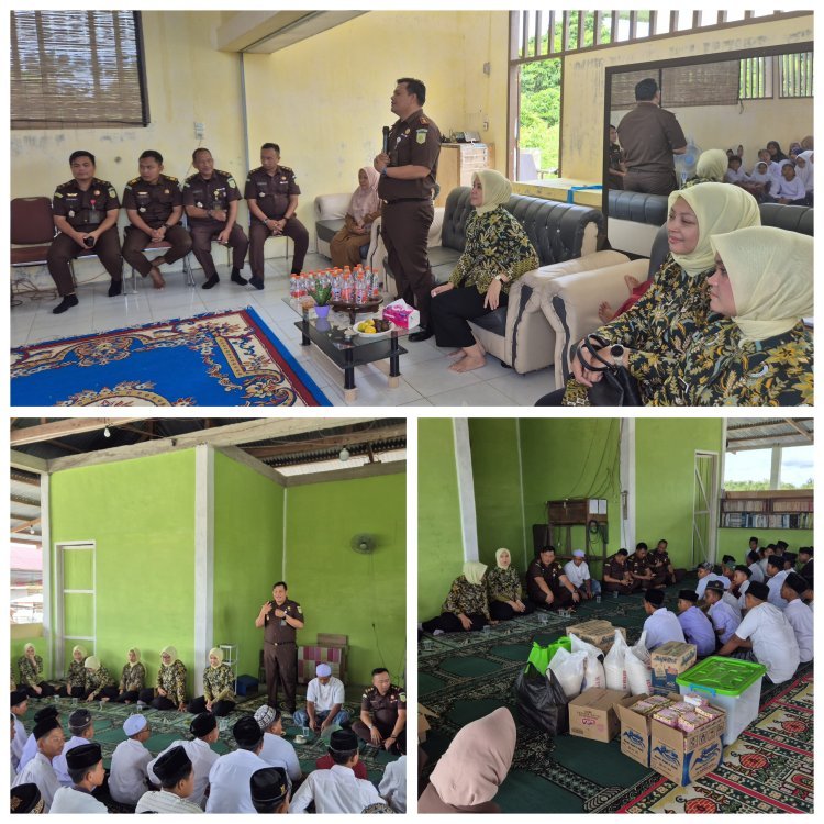 Kejari Aceh Singkil Gelar Bakti Sosial di SLB dan Dayah Darul Ulum