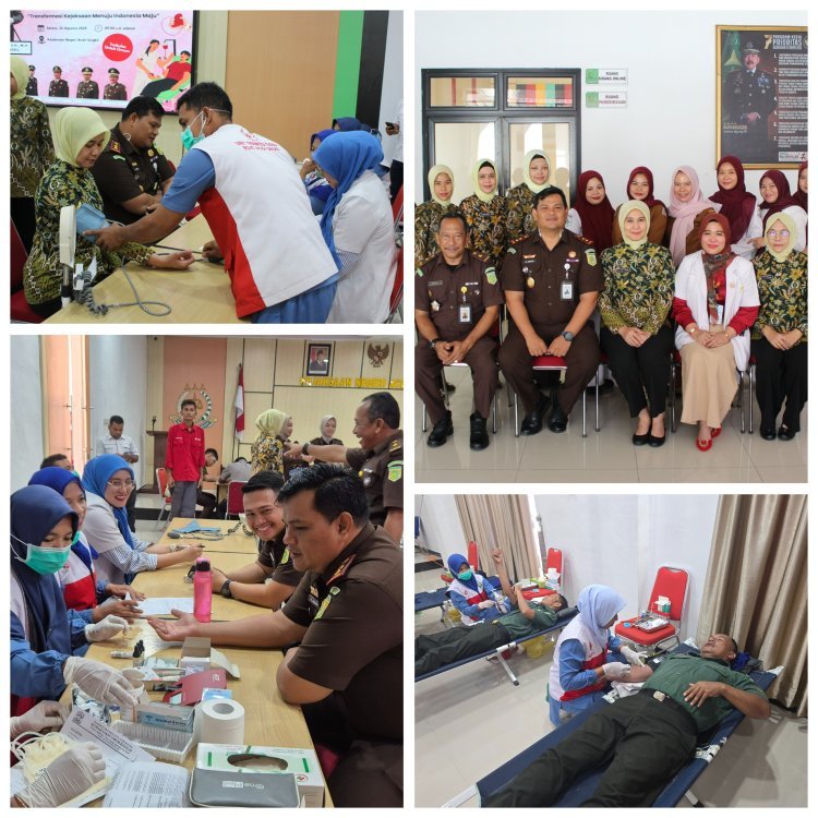 Kejari Aceh Singkil Gelar Donor Darah dan Cek Kesehatan Gratis, Wujud Kepedulian Sosial di HUT Kejaksaan ke-80