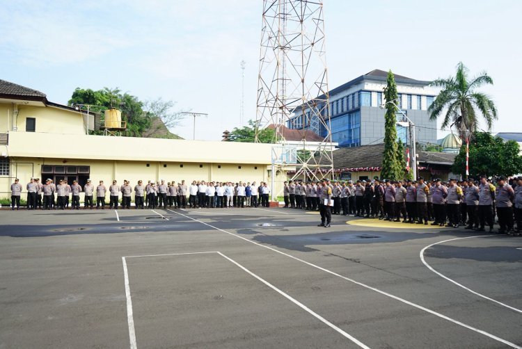 Apel Jam Pimpinan, Wakapolres Cilegon Perintahkan Personel Siaga 24 Jam