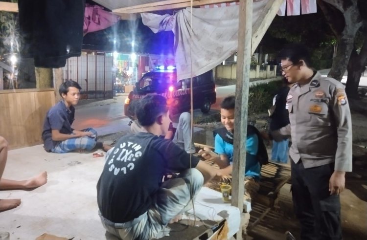 Polsek Mancak Gelar Patroli Blue Light, Antisipasi Gangguan Kamtibmas di Malam Hari