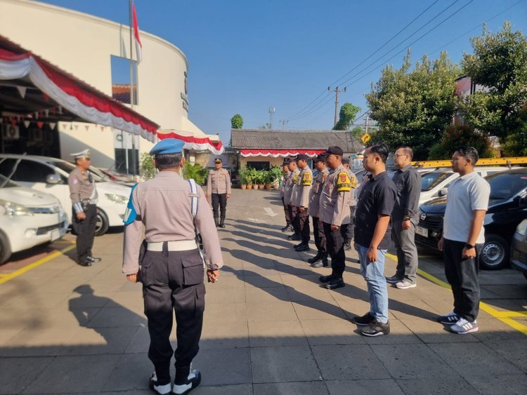 Polsek Cikupa Gelar Apel Pagi dan Pengecekan Tahanan