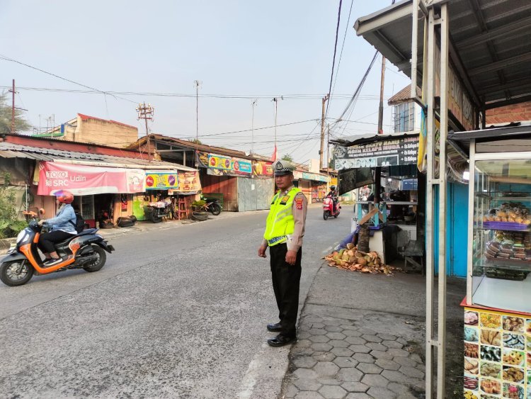Polsek Cilegon Siaga, Pengaturan Arus Pagi Bikin Lalin Lancar