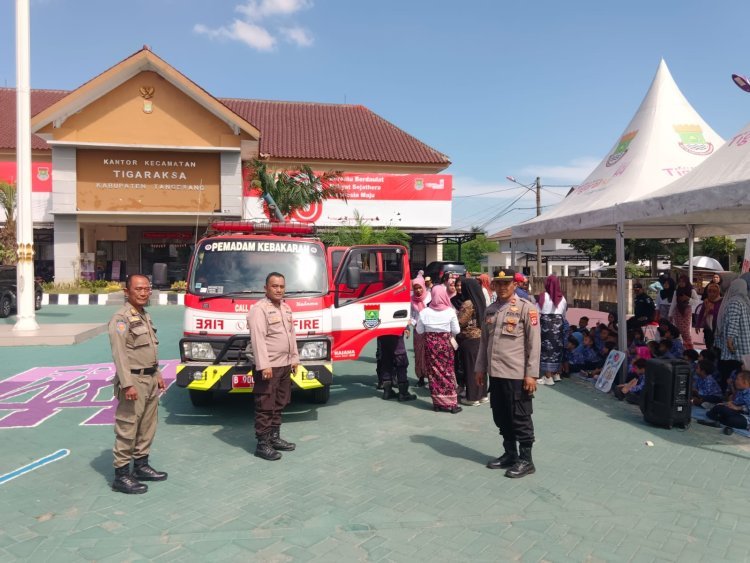 Polsek Tigaraksa Hadiri Forum Anak dan Parade Profesi TK Pertiwi di Kantor Kecamatan