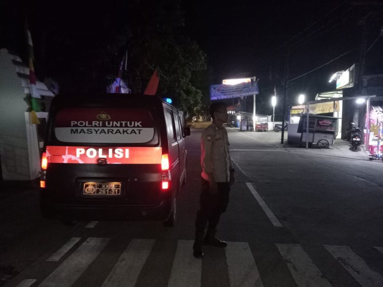Personel Polsek Mancak Intensifkan Patroli Malam untuk Ciptakan Rasa Aman