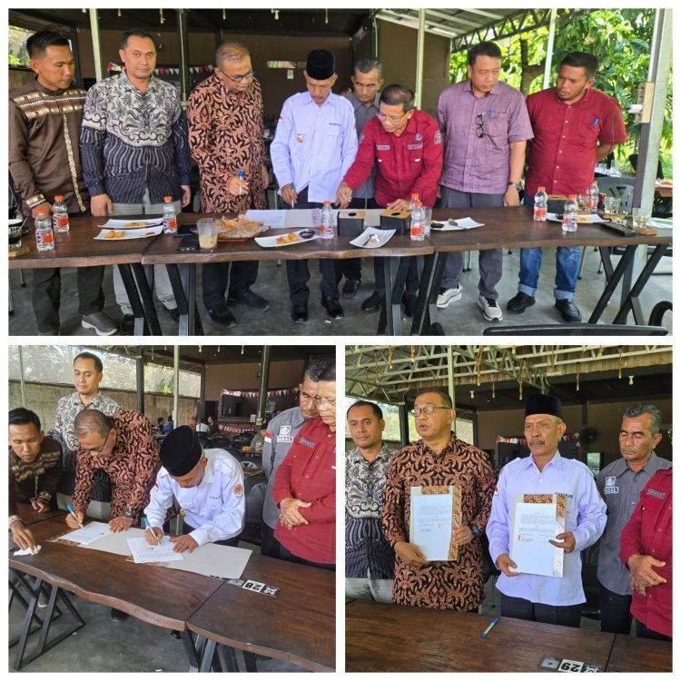 Wabup Aceh Singkil Teken MoU Pendidikan dengan Universitas Almuslim Bireuen