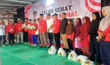 Meriah, LDII Gelar Jalan Sehat dan Bakti Sosial di Sukoharjo Peringati 80 Tahun Indonesia Merdeka