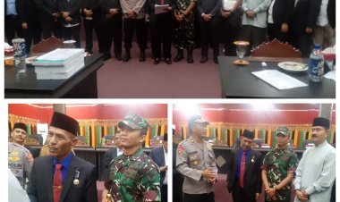 Forkopimda Aceh Singkil Hadiri Rapat Paripurna DPRK Terkait KUA-PPAS 2026 dan RPJMK 2025-2029