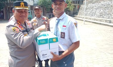 Bhabinkamtibmas Ciwandan Ikut Beri Edukasi Kamtibmas di SMK 2 Kota Cilegon