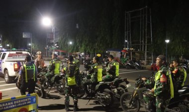 Patroli Bersama Masyarakat Menjaga Negeri, Polres Cilegon Turunkan Ratusan Personel