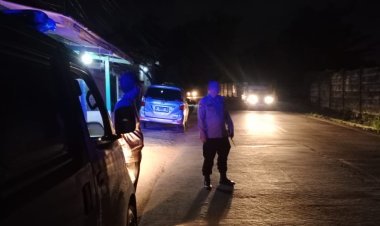 Polsek Pulomerak Rutin Laksanakan Patroli Blue Light di Malam Hari
