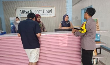Sambang Hotel, Polsek Anyar Sampaikan Imbauan Keamanan ke Staf
