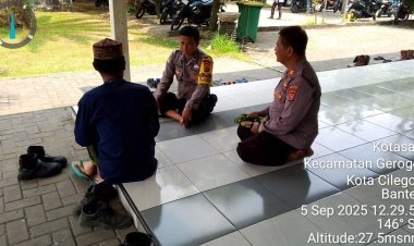 Polisi Ciwandan Perkuat Kedekatan dengan DKM Lewat Sambang Masjid