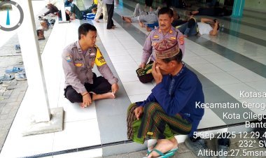 Sambang Rutin ke Masjid, Polisi Ciwandan Eratkan Hubungan dengan Warga