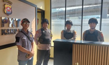 Polisi KSKP Merak Pastikan Setiap Sudut Mako Aman Terkendali