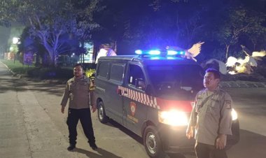 Lampu Biru Polisi Berpendar di Cilegon, Tanda Keamanan Dijaga