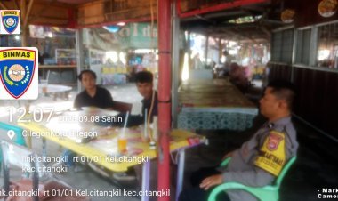 Warga Citangkil Sambut Hangat Kunjungan Rutin Bhabinkamtibmas
