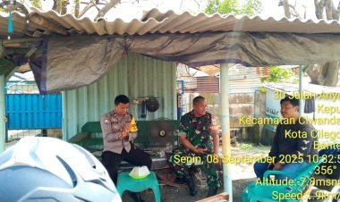 TNI-Polri di Ciwandan Solid, Sambang Jadi Sarana Dekatkan Diri ke Warga