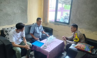 Polsek Cikupa Sambang Warga Desa Cibadak, Ajak Jaga Kamtibmas Kondusif