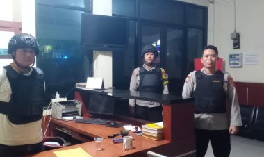 Demi Kamtibmas, Polsek Pulomerak Awasi Ketat Mapolsek