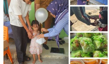 PT Socfindo Rutin berikan Makanan Tambahan Untuk gizi Anak balita untuk Pencegahan Stunting.