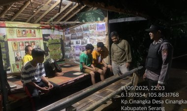 Blue Light Patrol: Upaya Polsek Cinangka Redam Potensi Kejahatan Jalanan