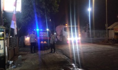 Polsek Puloampel Antisipasi Gangguan Kamtibmas dengan Blue Light Patrol
