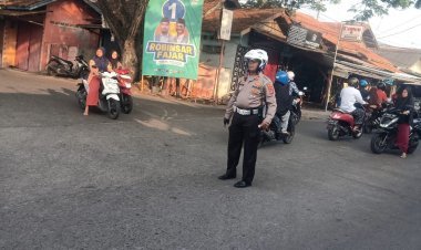 Polisi Sigap di Jalan, Aktivitas Warga Cilegon Berjalan Lancar